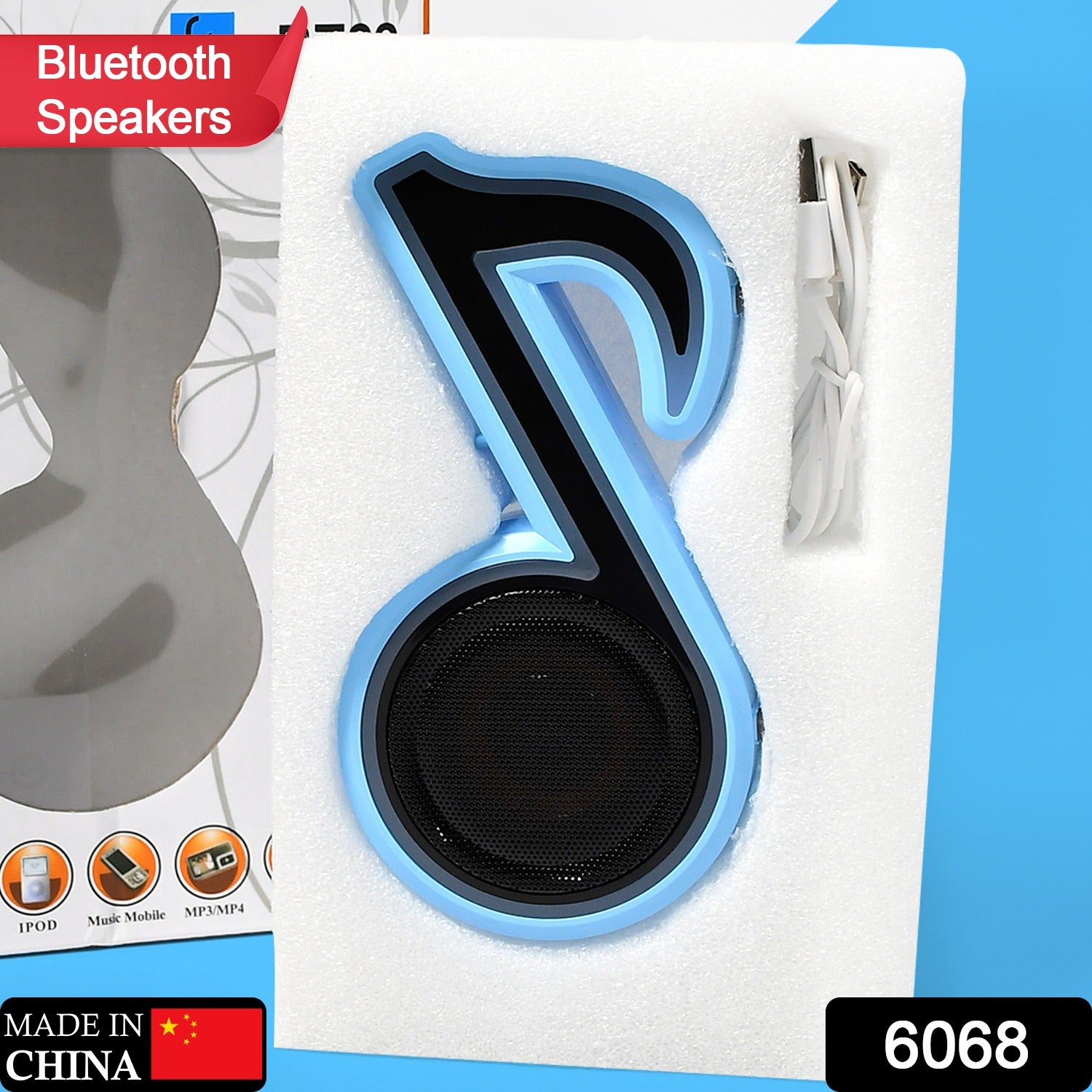 Mini Portable Music Note Shape Speaker Subwoofer Colorful Musical Note LED Lighting Sound For Creatives Gift Computer Phone Sound Equipment Bluetooth speaker (Media Player) Mini Portable Music Note Shape Speaker Subwoofer Colorful Musical Note LED Lighting Sound For Creatives Gift Computer Phone Sound Equipment Bluetooth speaker (Media Player)